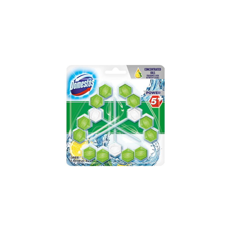 Domestos Power Green Tea Citrus Zest Kostka Toaletowa X G