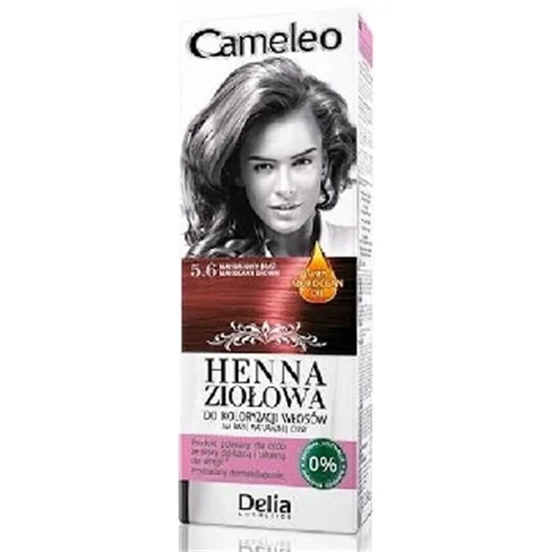 Cameleo henna ziołowa 5.6 mahoniowy brąz