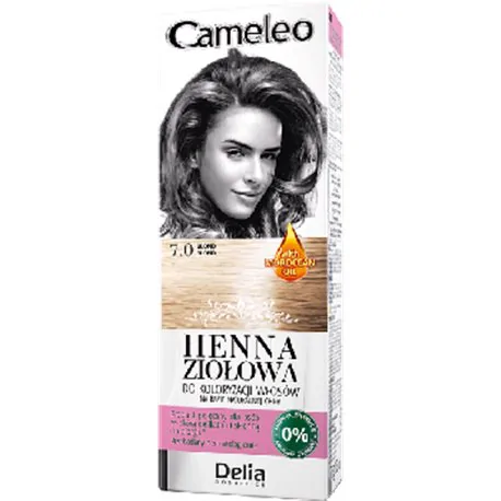 Cameleo Henna ziołowa do koloryzacji włosów 7.0 blond 75 g
