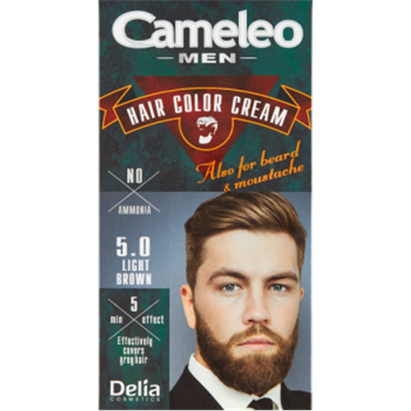 Cameleo Men Hair Color Cream 5.0 Light Brown farba do włosów 30ml