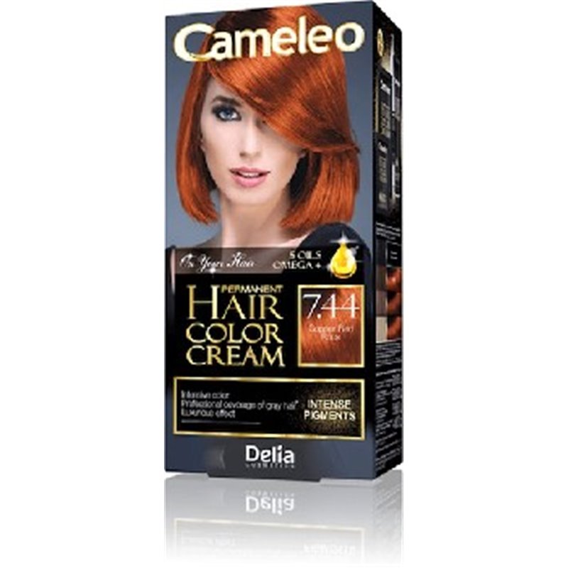 Cameleo Omega farba do włosów 7.44 Copper Red