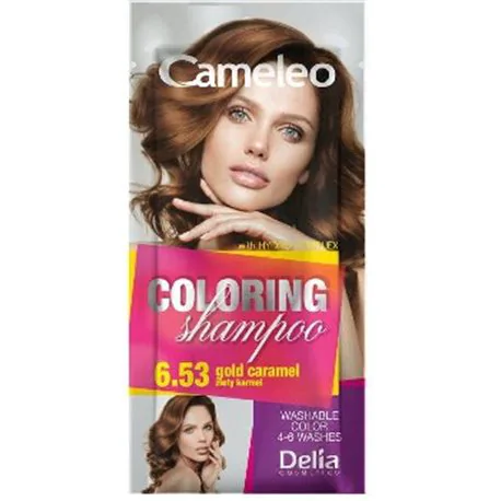 Cameleo szampon koloryzujący szamponetka 6.53 Złoty Karmel saszetka