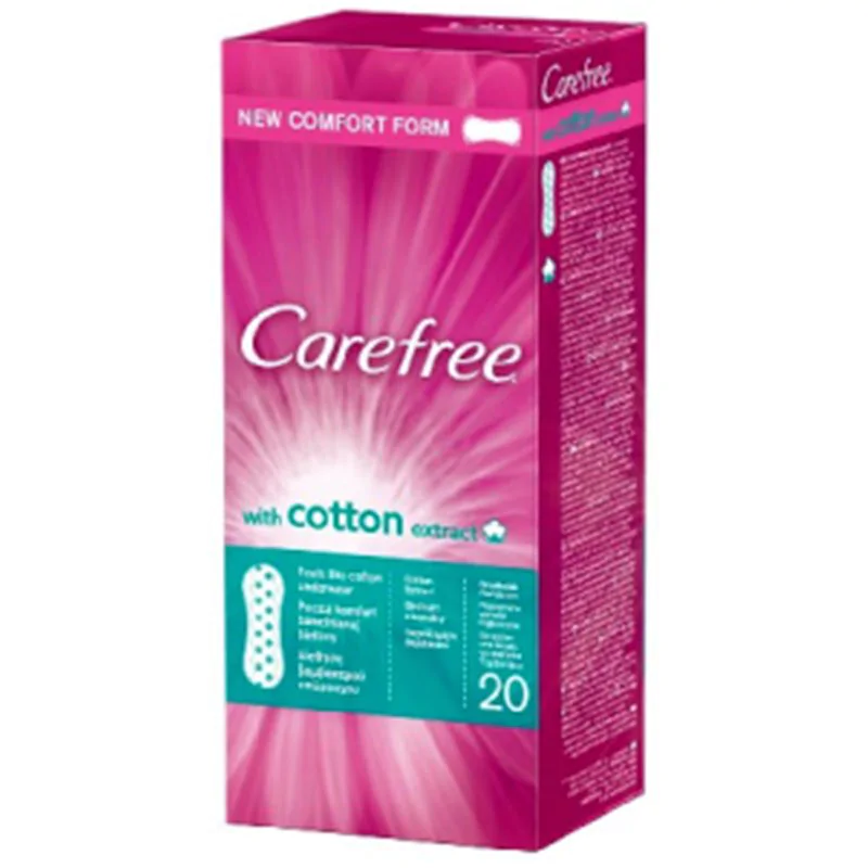 Carefree Cotton wkładki higeniczne 20 (3+1 gratis)