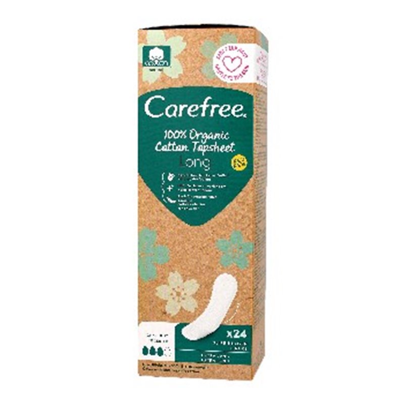 Carefree Organic wkładki higeniczne Cotton Long 24szt