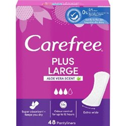 Carefree Plus Large wkładki higeniczne Aloe 48szt