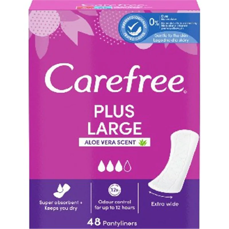 Carefree Plus Large wkładki higeniczne Aloe 48szt