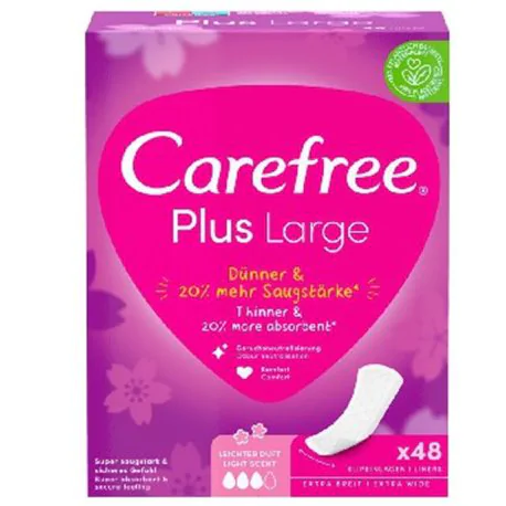 Carefree Plus Large wkładki higeniczne Light 48szt