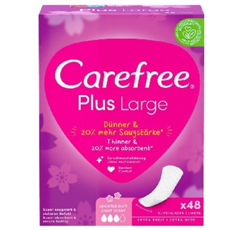 Carefree Plus Large wkładki higeniczne Light 48szt