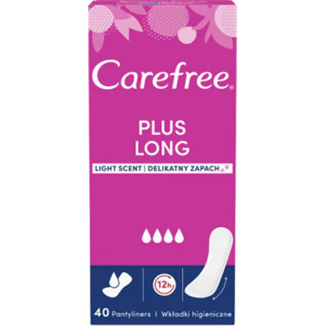 Carefree Plus Long Light wkładki a40 a4+1 gratis