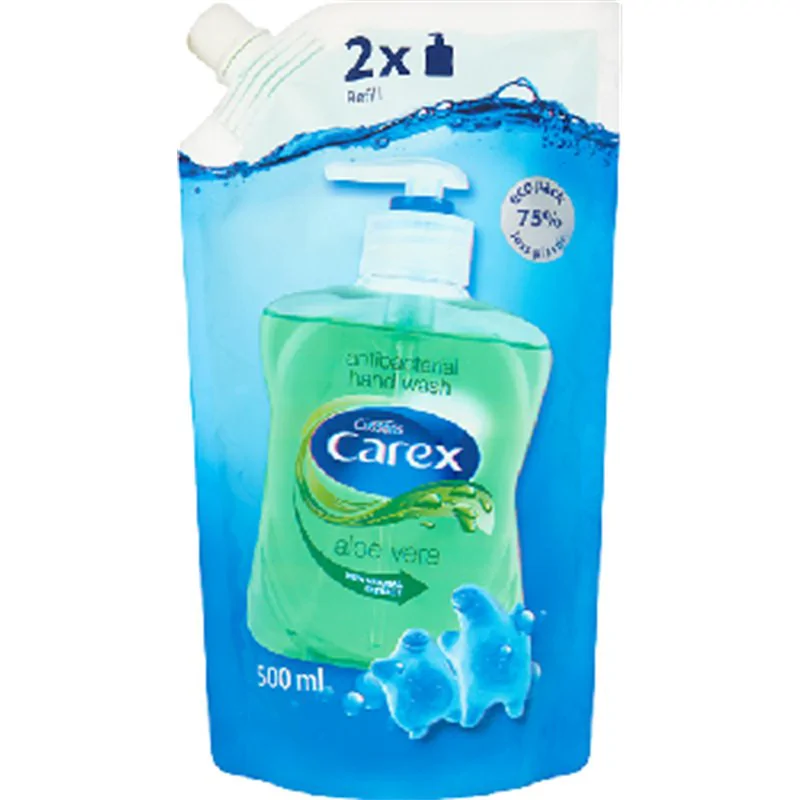 Carex Aloe Vera Antybakteryjne mydło w płynie opakowanie uzupełniające 500 ml