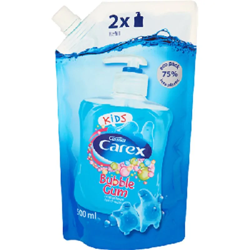 Carex Bubble Gum Antybakteryjne mydło w płynie opakowanie uzupełniające 500 ml