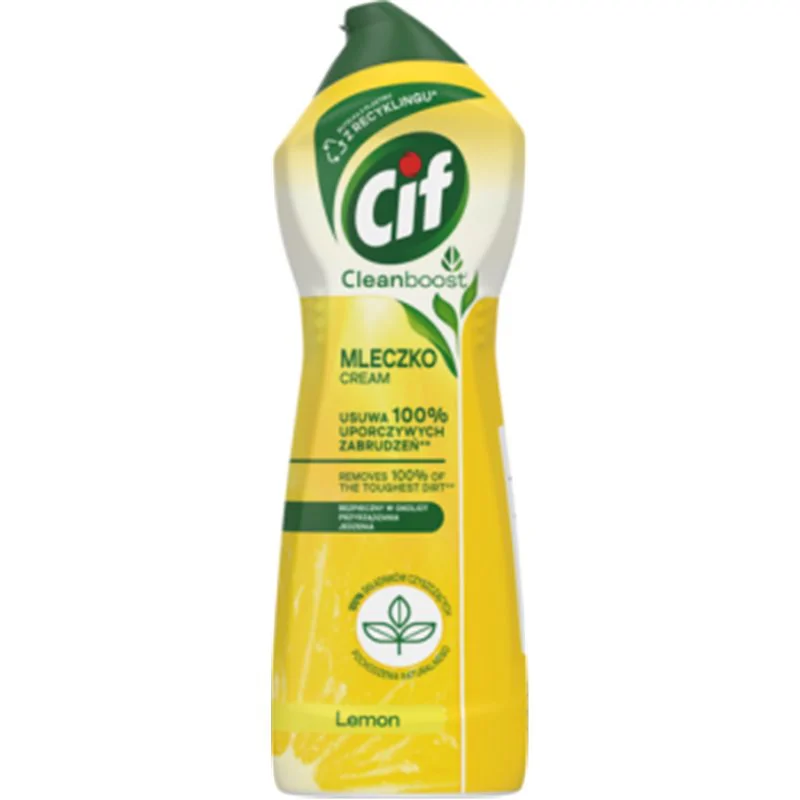 Cif Cream Lemon z mikrokryształkami Mleczko do czyszczenia powierzchni 780 g