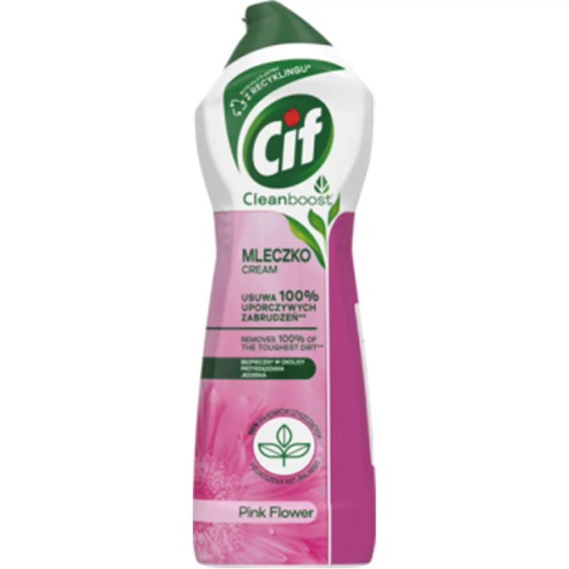 Cif Cream Pink Flowers z mikrokryształkami Mleczko do czyszczenia powierzchni 780 g