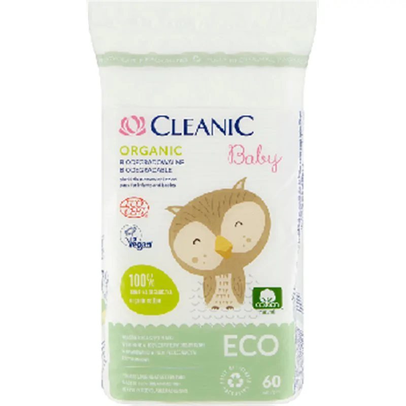 Cleanic Baby Organic Płatki dla niemowląt i dzieci 60 sztuk