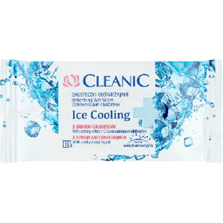 Cleanic Ice Cooling Chusteczki odświeżające z efektem chłodzącym 15 sztuk