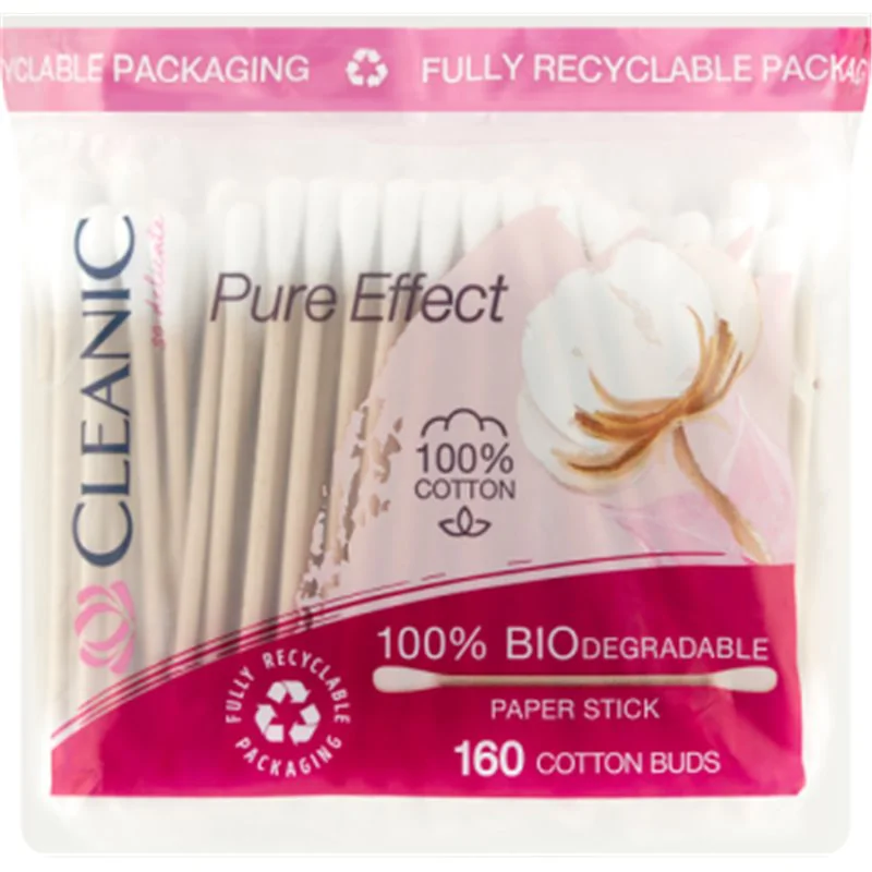 Cleanic Pure Effect Patyczki higieniczne 160 sztuk