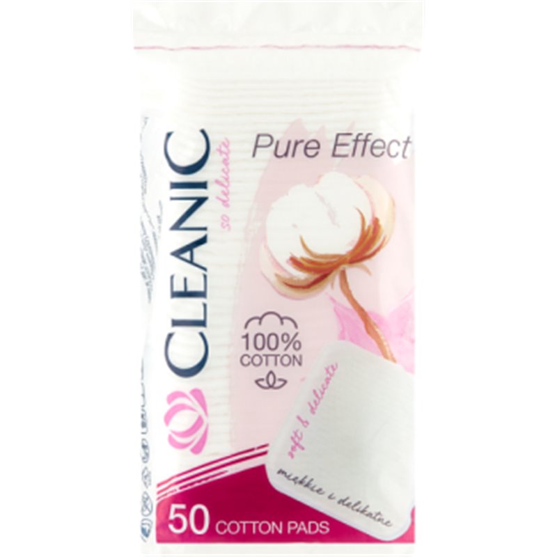 Cleanic Pure Effect Soft Touch Płatki kosmetyczne 50 sztuk