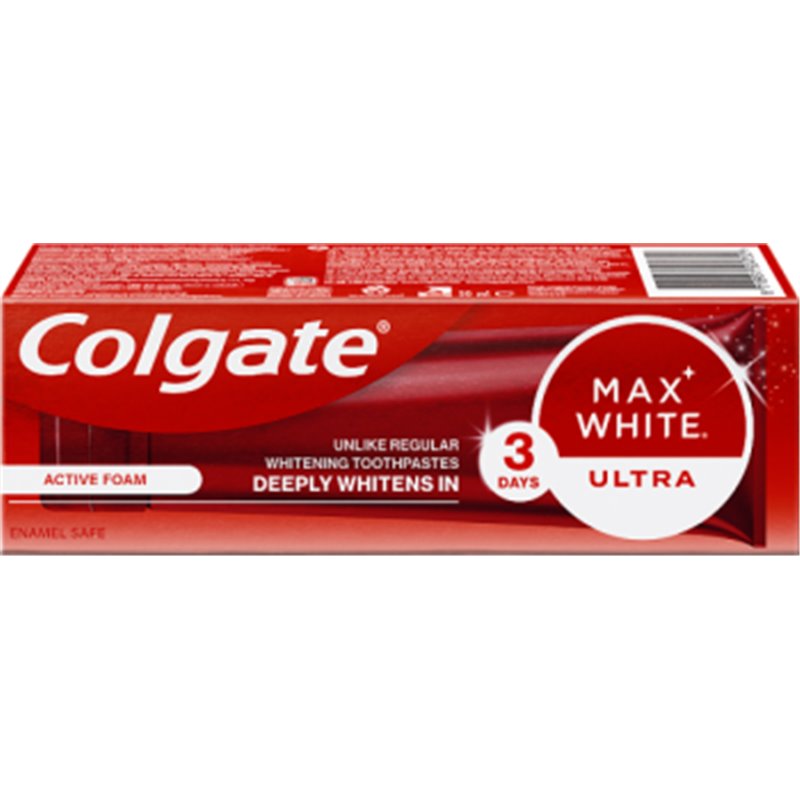 Colgate Max White Ultra Active Foam wybielająca pasta do zębów 50ml
