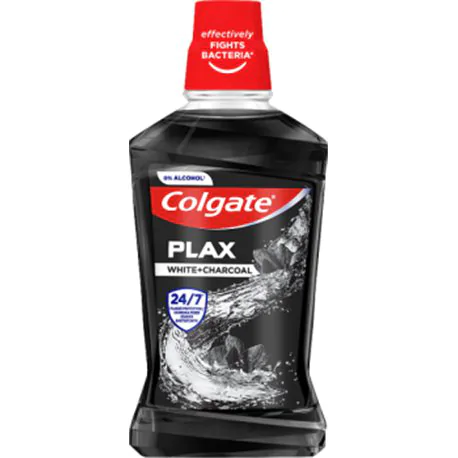 Colgate Plax White + Charcoal Płyn do płukania jamy ustnej 500 ml