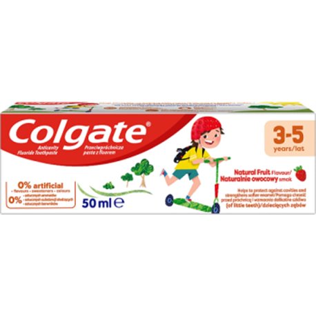 Colgate Przeciwpróchnicza pasta dla dzieci z fluorem 3-5 lat 50 ml