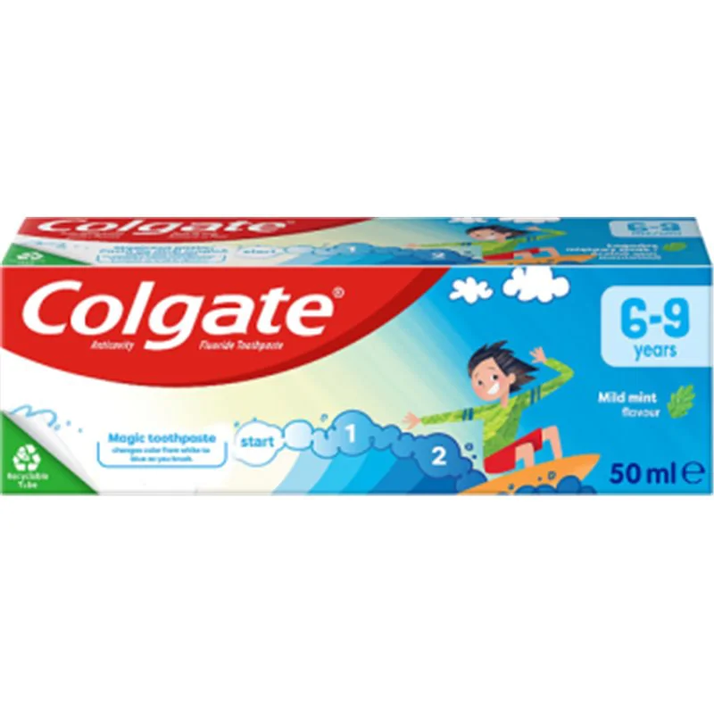 Colgate Przeciwpróchnicza pasta dla dzieci z fluorem 6-9 lat 50 ml