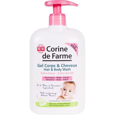 Corine de Farme BABY Szampon i żel myjący 2 w 1 extra-delikatny migdał 500 ml