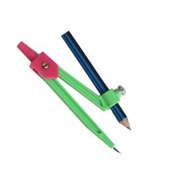 Cyrkiel plastikowy na ołowek 