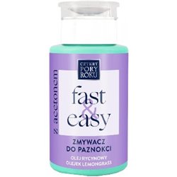 Cztery Pory Roku zmywacz do paznokci Fast&Easy z acetonem 200 ml 