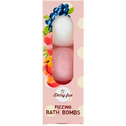 Dairy Fun Kula do kąpieli 100G Truskawka Jagoda Brzoskwinia