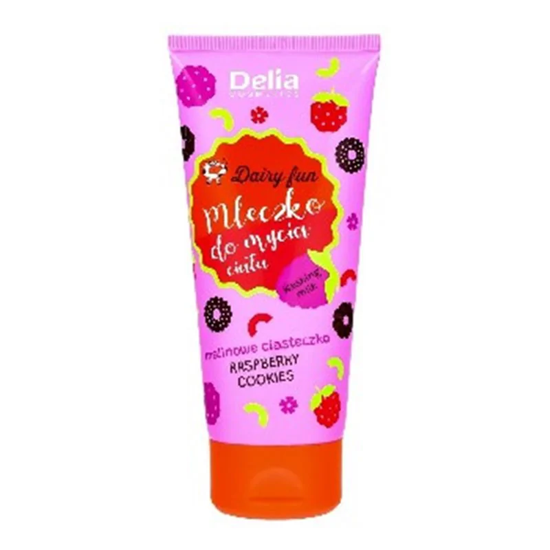 Dairy Fun mleczko do mycia ciała malinowe ciasteczko 200ml