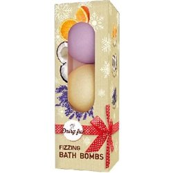 Dairy Fun X-Mass kula do kąpieli (pomarańcza, brownie, lawenda) 100G 3 sztuki