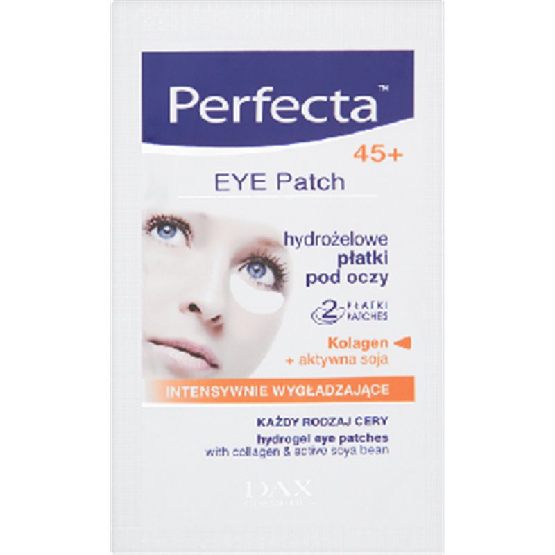 DAX Perfecta Eye Patch 45+ Hydrożelowe płatki pod oczy intensywnie wygładzające 2 sztuki