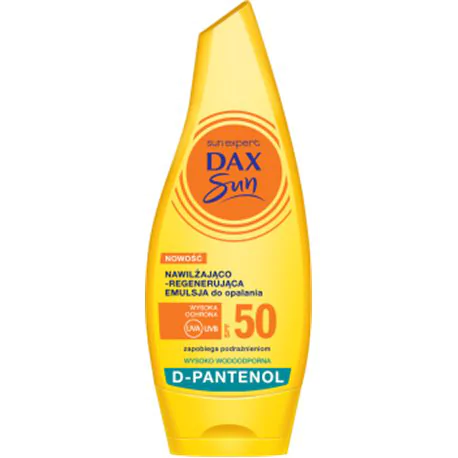Dax Sun nawilżająco-regenerująca emulsja do opalania z d-pantenolem SPF50 175ml