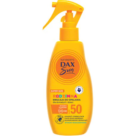 Dax Sun rodzinna emulsja dla dzieci i dorosłych SPF50 triger 200ml
