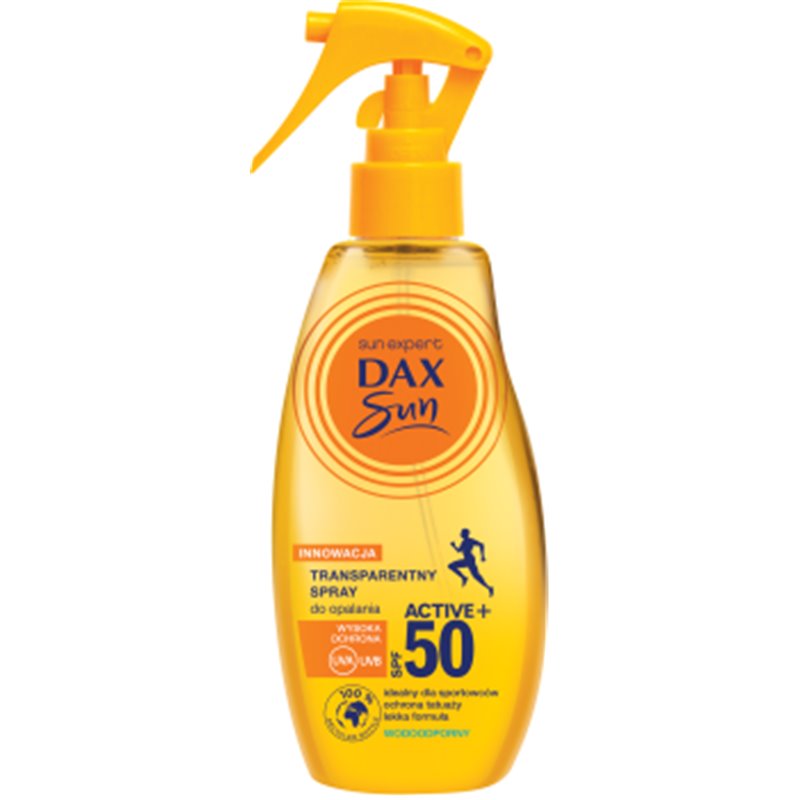 Dax Sun transparentny spray do opalania SPF50 triger
