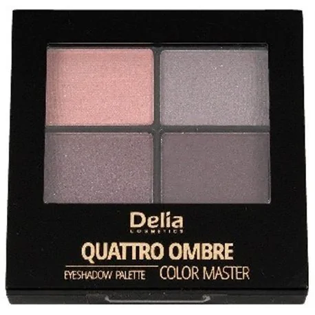 Delia Color Master Quattro Ombre 402 Tasty Plum cienie do powiek 4x1,5 kasetka