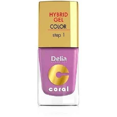 Delia Coral Hybrid Gel hybrydowy lakier do paznokci 05 pudrowy róż