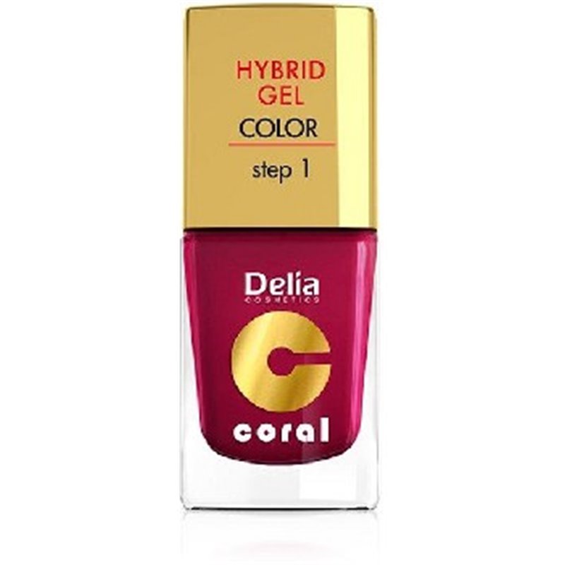 Delia Coral Hybrid Gel hybrydowy lakier do paznokci 06 wiśniowy