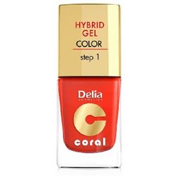 Delia Coral Hybrid Gel hybrydowy lakier do paznokci 14 Pomarańczowy