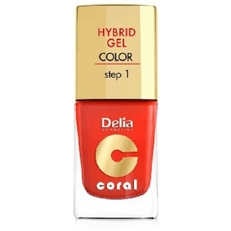 Delia Coral Hybrid Gel hybrydowy lakier do paznokci 14 Pomarańczowy