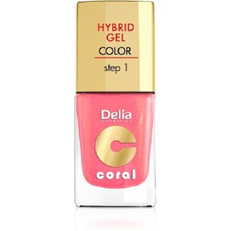 Delia Coral Hybrid Gel hybrydowy lakier do paznokci 16 ciepły średni róż