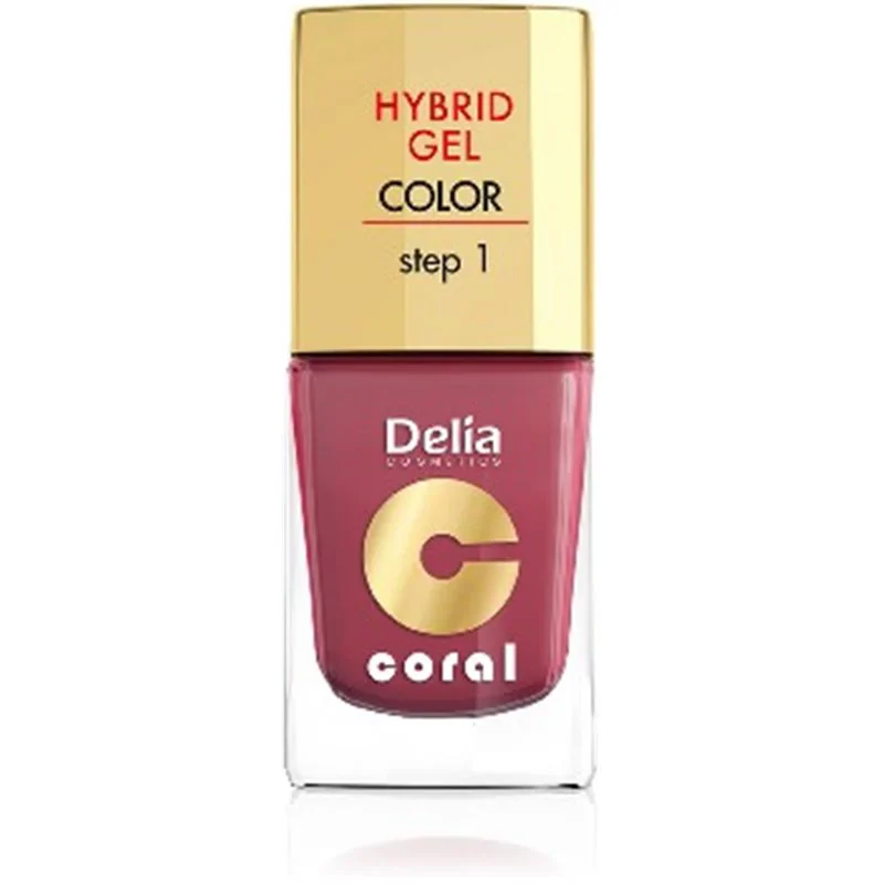 Delia Coral Hybrid Gel hybrydowy lakier do paznokci 18 marsala