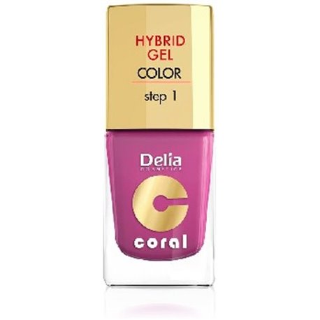 Delia Coral Hybrid Gel hybrydowy lakier do paznokci 21 fuksja