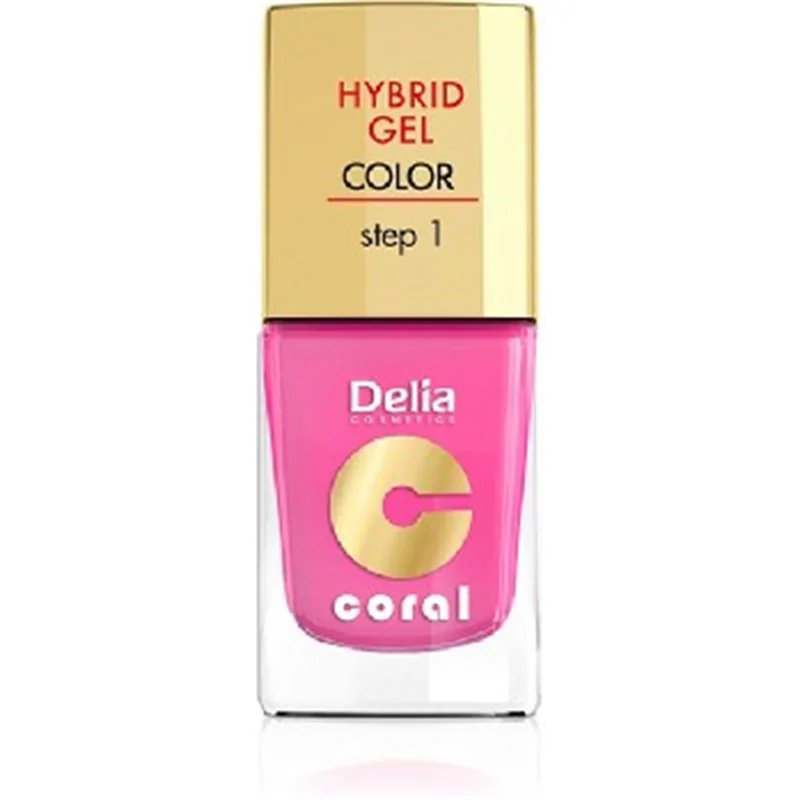 Delia Coral Hybrid Gel hybrydowy lakier do paznokci 22 landrynkowy róż