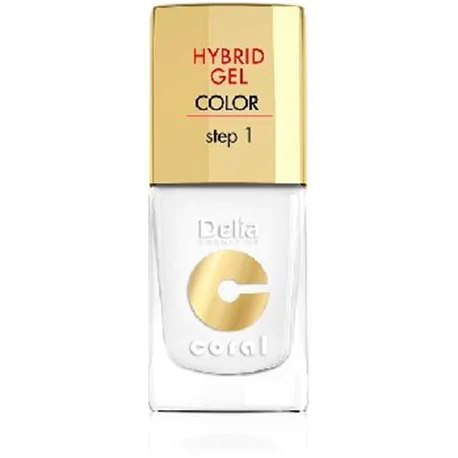 Delia Coral Hybrid Gel hybrydowy lakier do paznokci 25 Biały