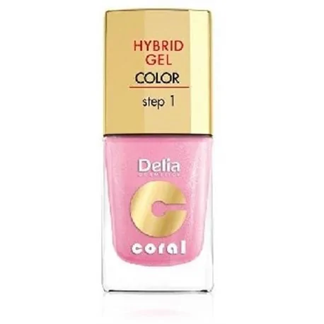 Delia Coral Hybrid Gel hybrydowy lakier do paznokci 31 jasny perłowy róż