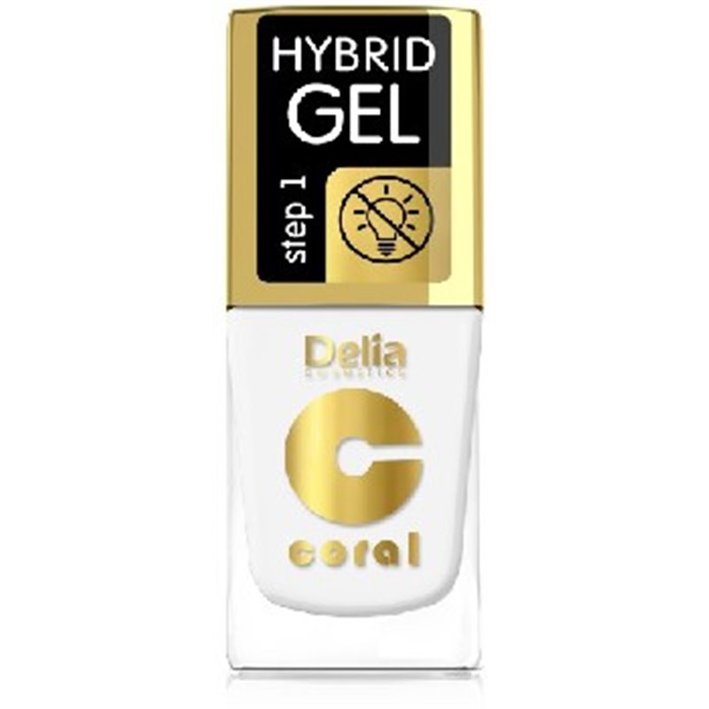 Delia Coral Hybrid Gel hybrydowy lakier do paznokci biały 84 