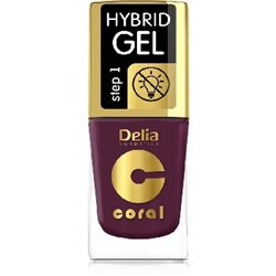 Delia Coral Hybrid Gel hybrydowy lakier do paznokci burgund 72