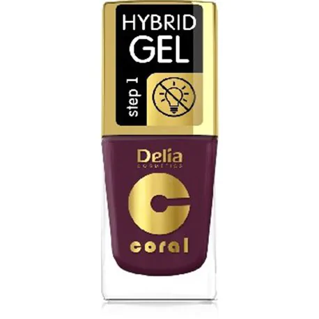 Delia Coral Hybrid Gel hybrydowy lakier do paznokci burgund 72