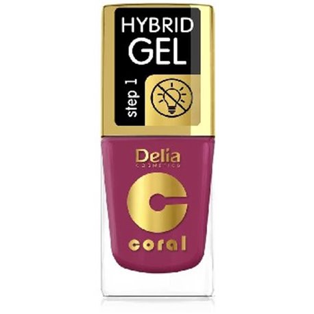 Delia Coral Hybrid Gel hybrydowy lakier do paznokci ciemny róż 71